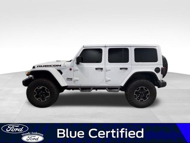Certified Used 2020 Bright White Clearcoat Jeep Unlimited Rubicon image 3