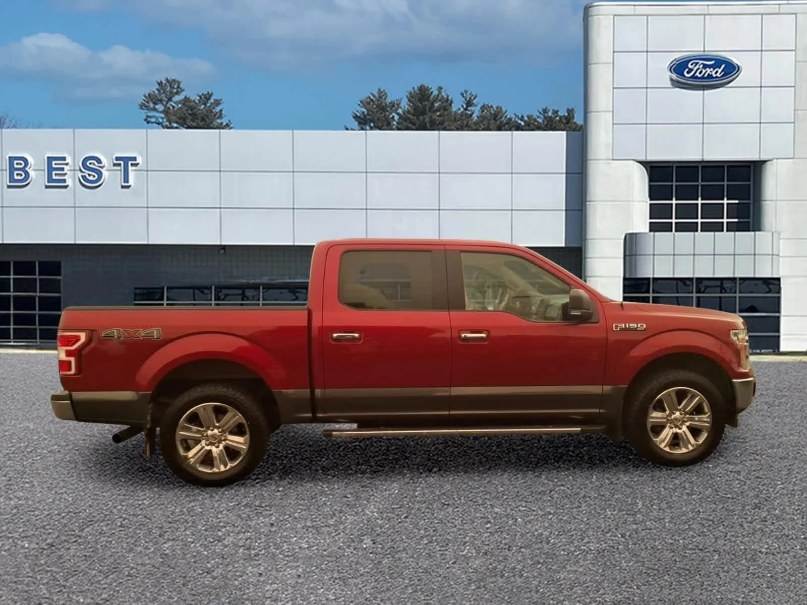 Used 2020 Rapid Red Metallic Tinted Clearcoat/Magnetic Ford XLT image 8