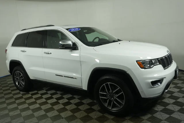 Used 2020 Bright White Clearcoat Jeep Limited image 2