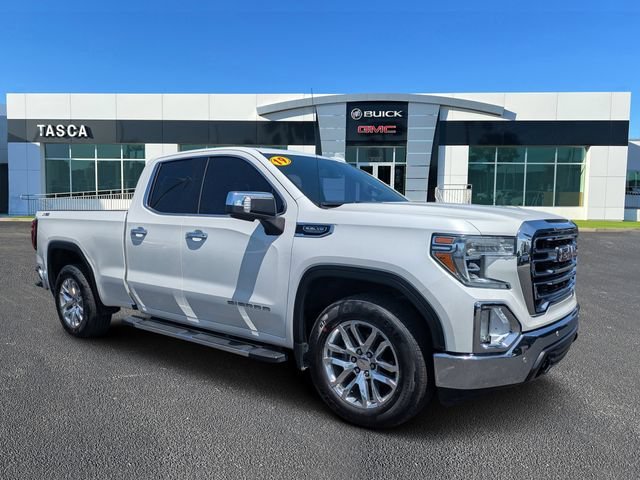 Used 2019 WHITE FROST TRICOAT GMC SLT image 1