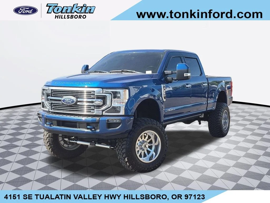 Used 2022 Blue Metallic Ford Limited image 1