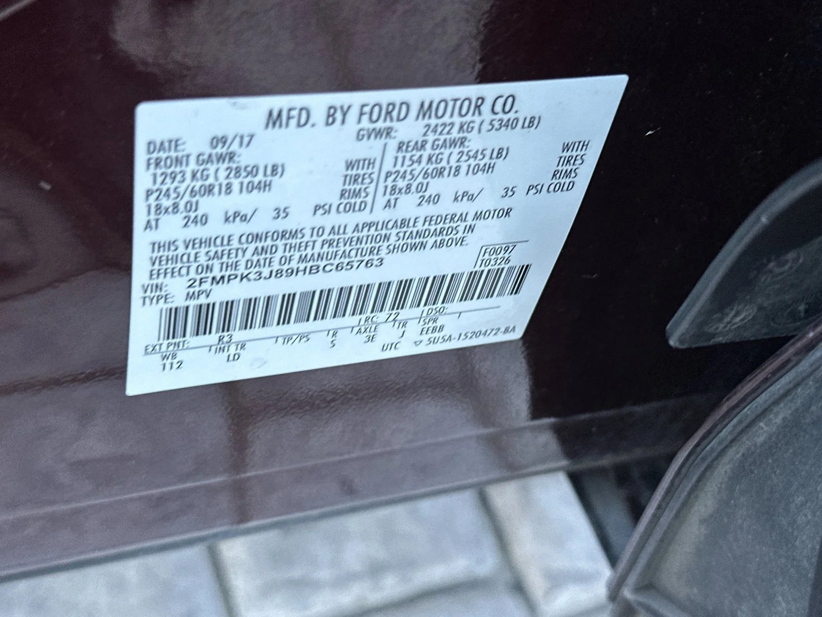 Used 2017 Red Ford SEL image 31