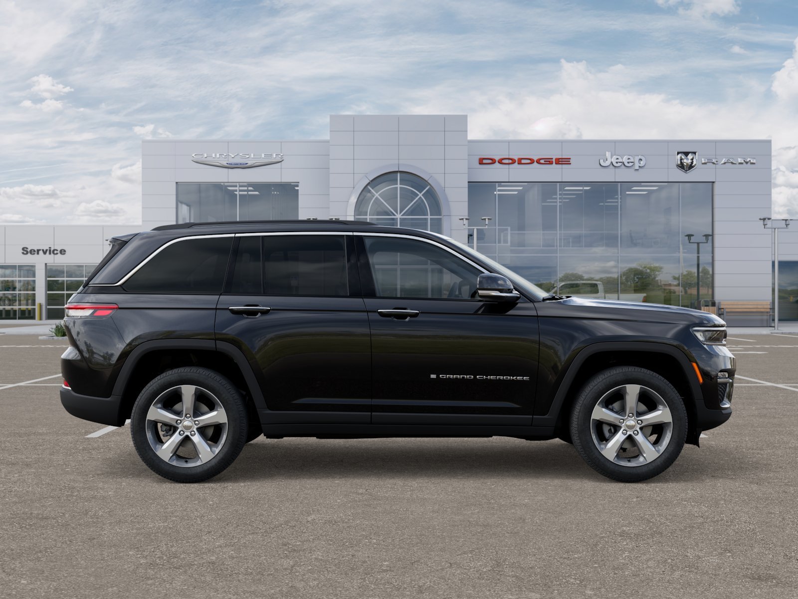 New 2025 Diamond Black Crystal Pearl-Coat Exterior Paint Jeep Limited image 44