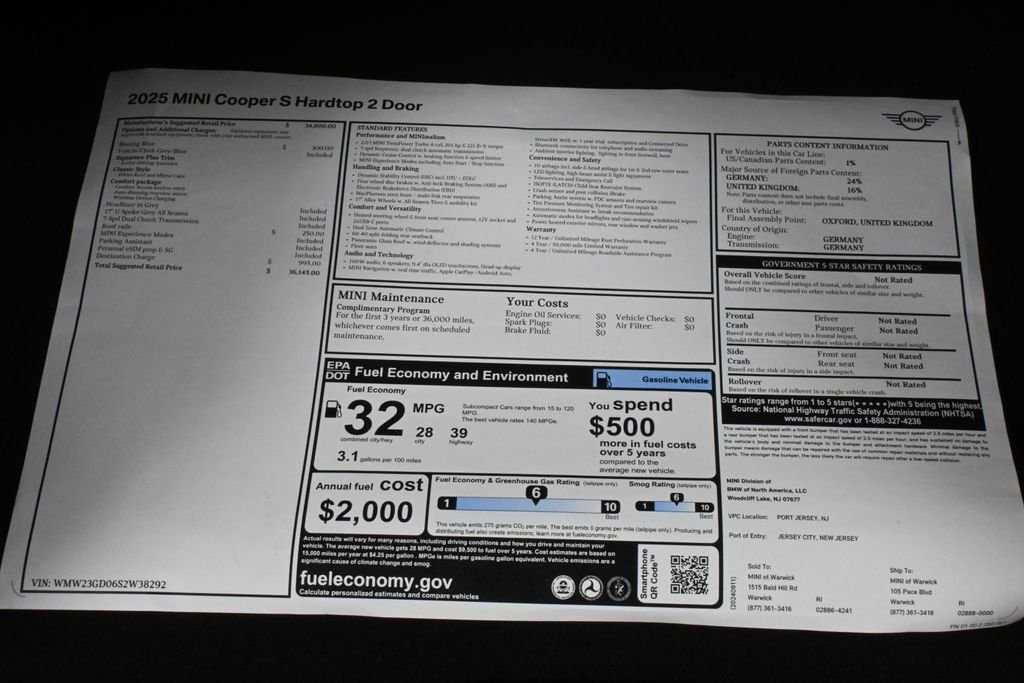 Certified Used 2025 Blue MINI  image 34