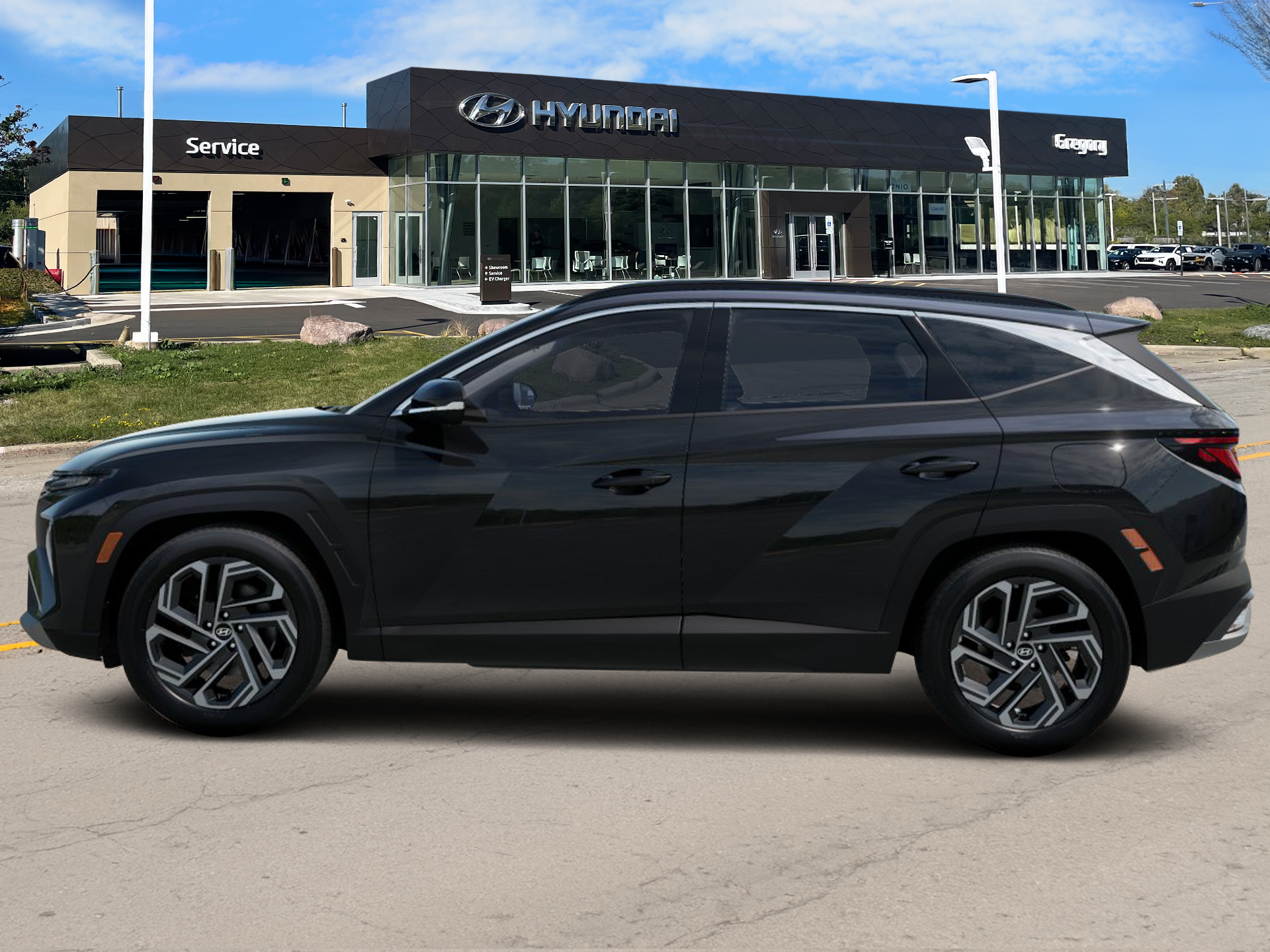 New 2026 Black Hyundai SEL Plus AWD image 3
