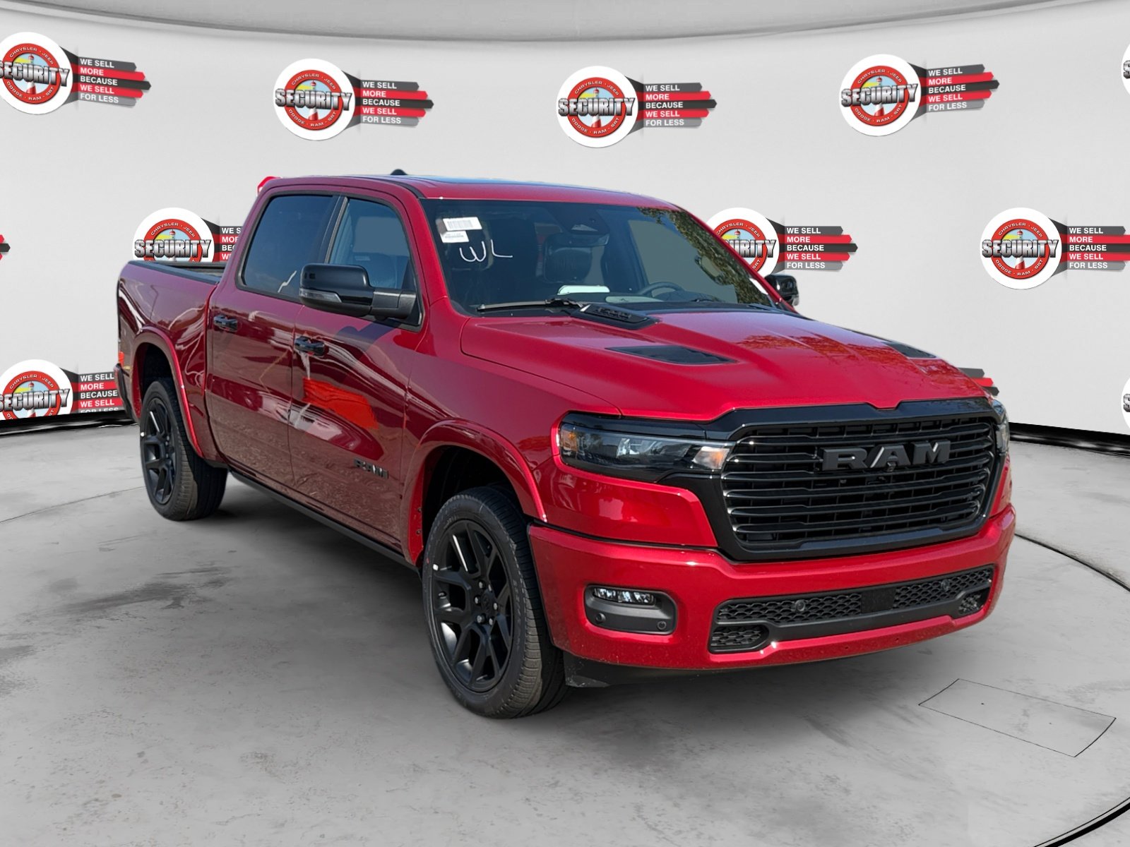 New 2026 Molten Red Pearl-Coat Exterior Paint RAM Laramie image 7