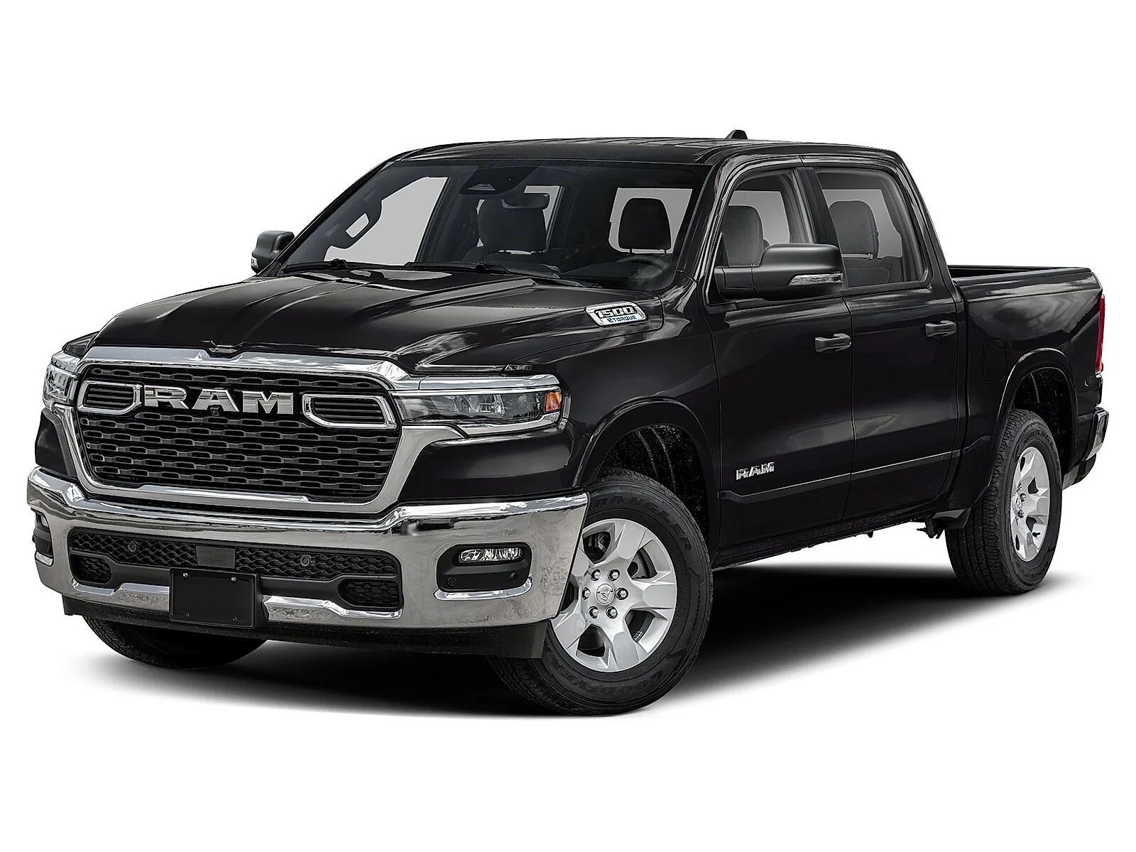 New 2026 Diamond Black Crystal Pearlcoat Ram LONE STAR CREW CAB 4X4 5