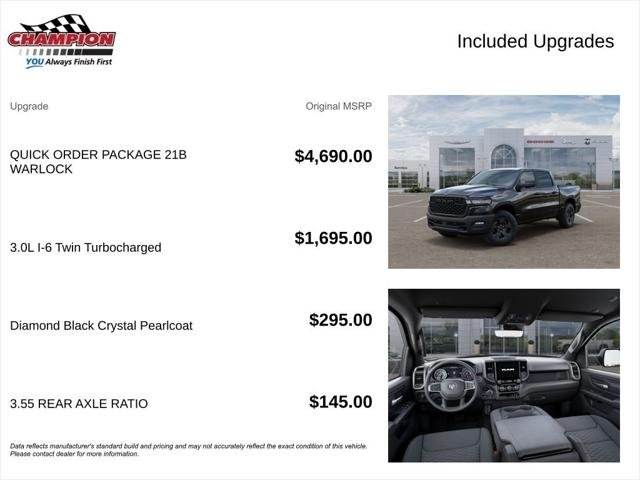 New 2026 Diamond Black Crystal Pearl-Coat Exterior Paint RAM Warlock image 6