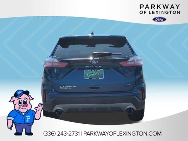 Used 2022 Blue Ford Titanium image 4