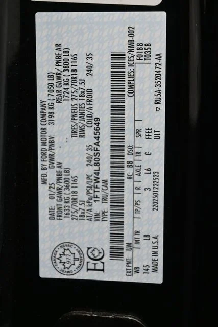 Used 2025 Black Ford Tremor image 36