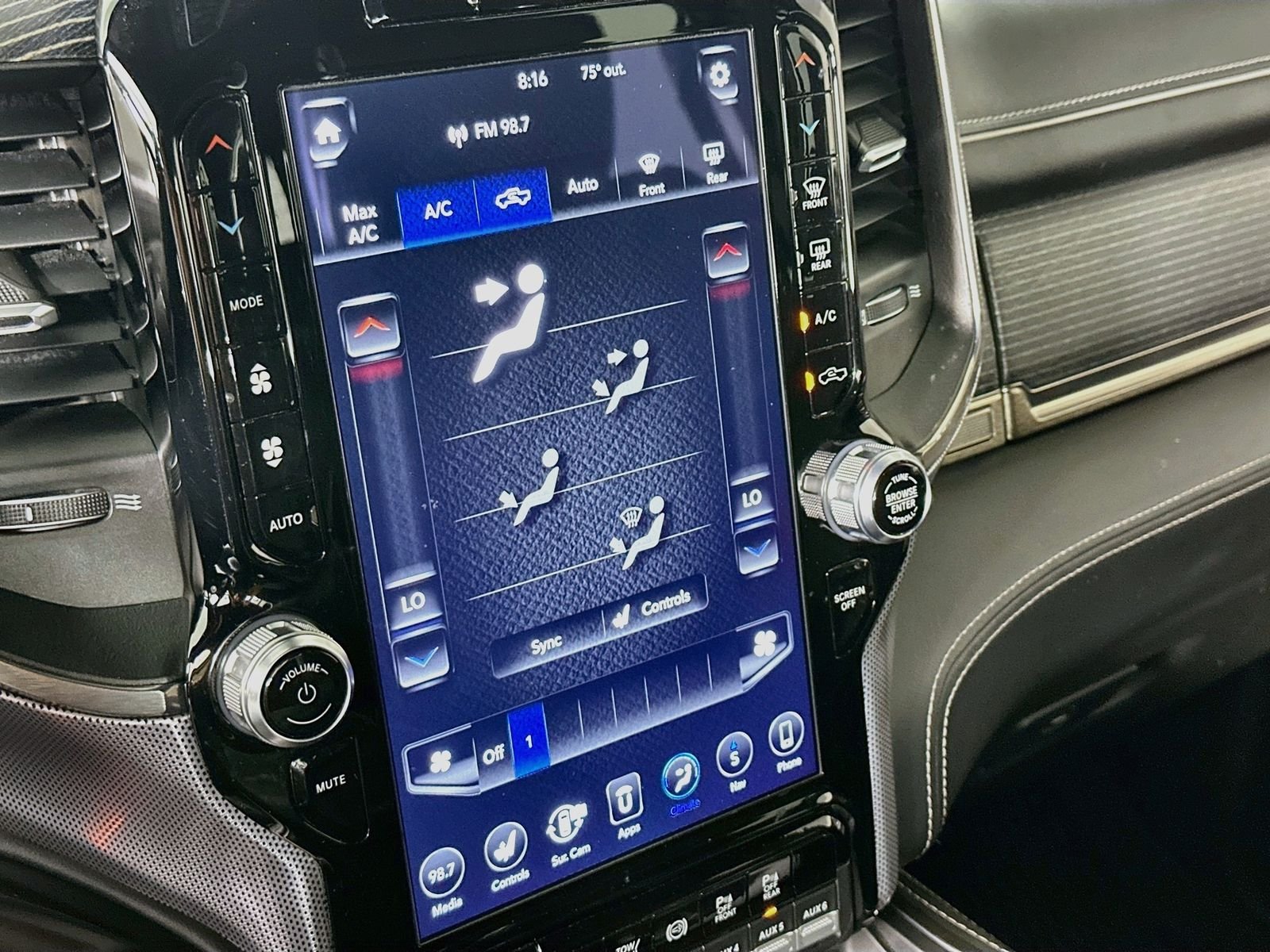 Used 2019 Diamond Black Crystal Pearlcoat Ram Limited image 15