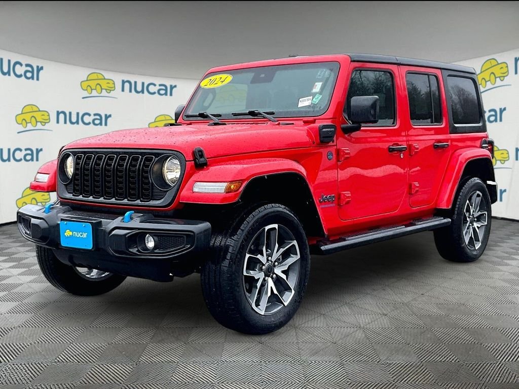Used 2024 Firecracker Red Clearcoat Jeep Sport S 4xe image 3