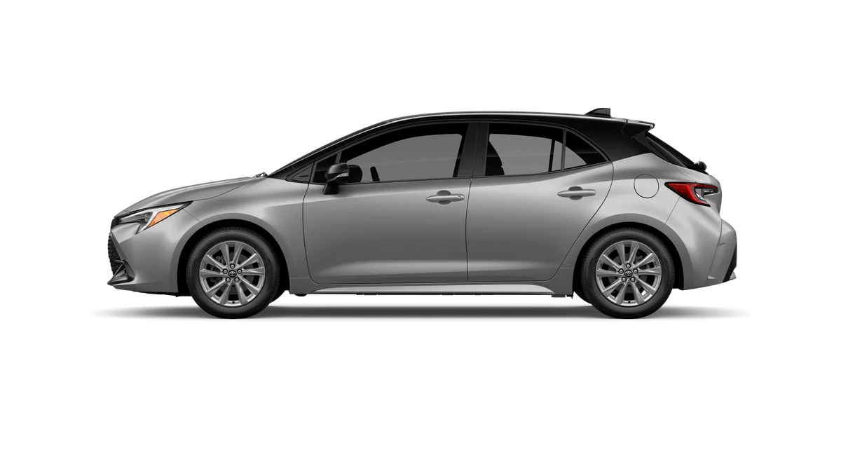 New 2027 Classic Silver Metallic with Black roof Toyota SE image 37