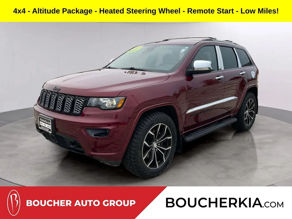Used 2021 Velvet Red Pearlcoat Jeep Altitude image 1