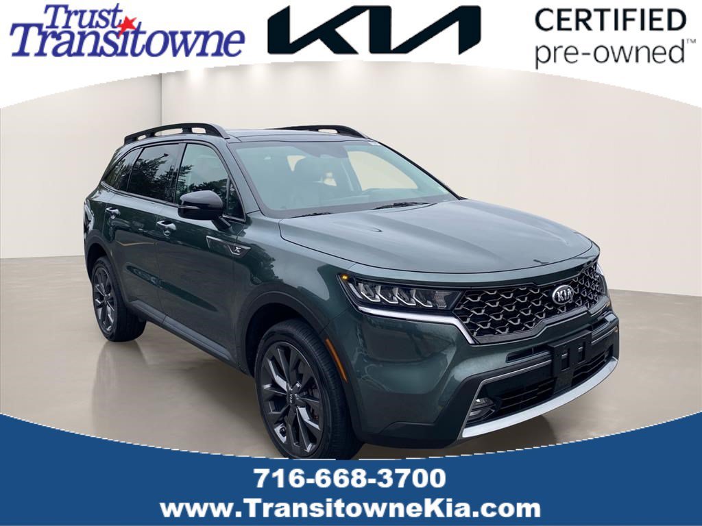 Certified Used 2021 Aruba Green Kia EX image 1