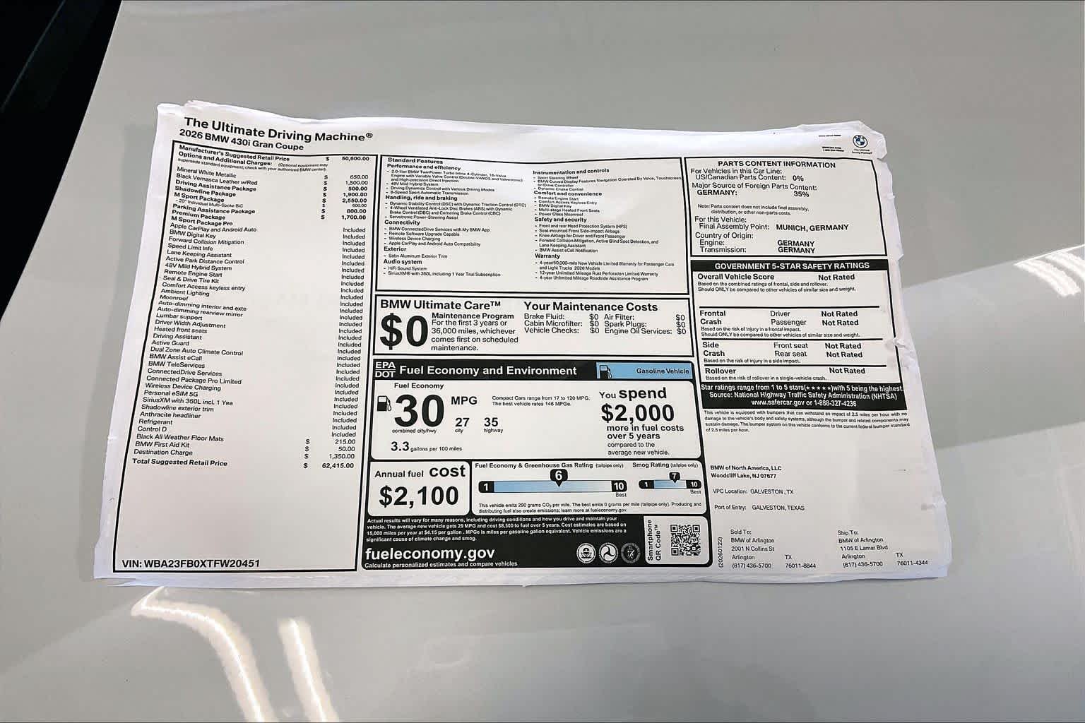 2026 BMW 4 Series 430i - Photo 19