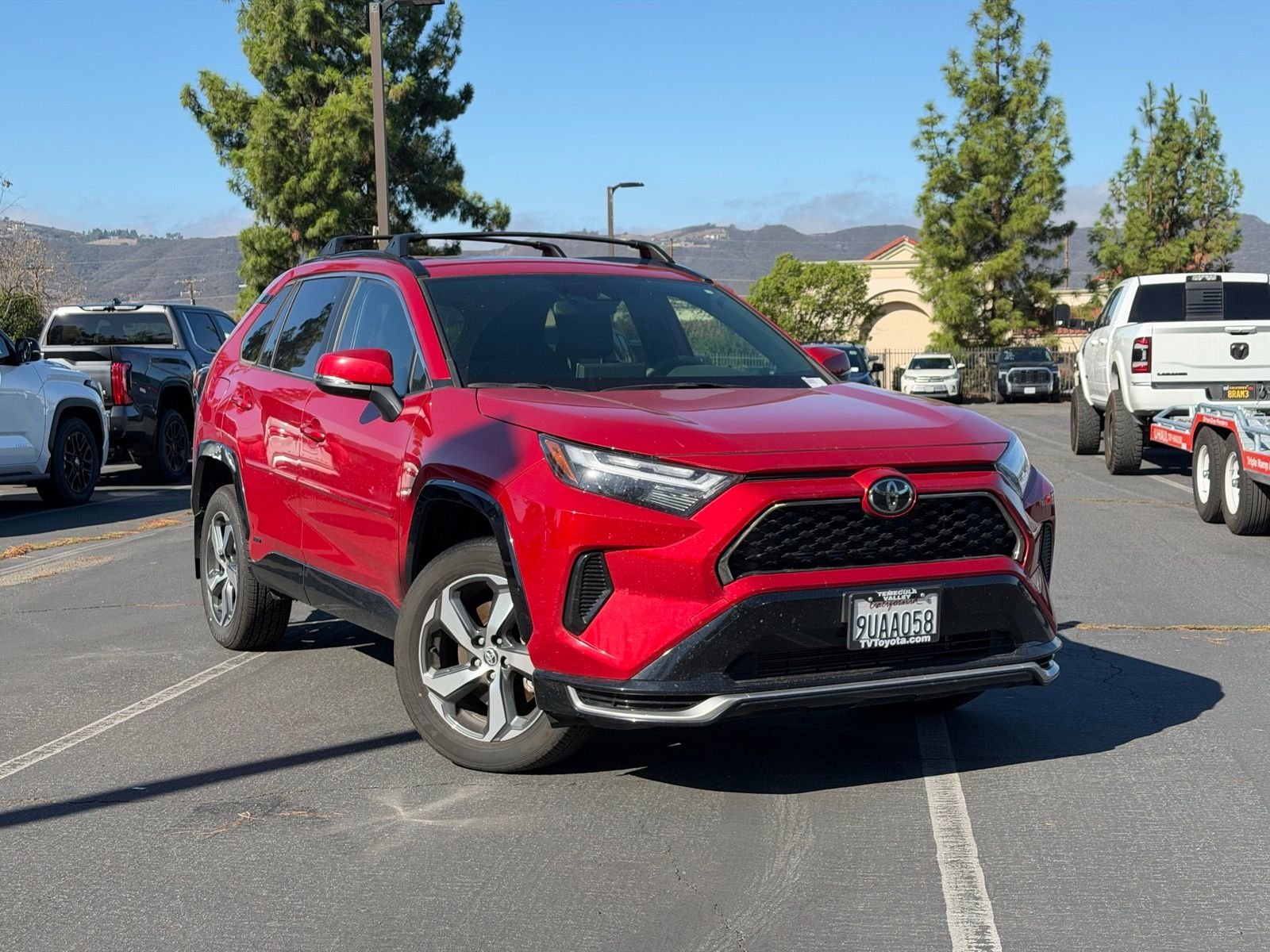 Certified Used 2025 Red Toyota SE image 1