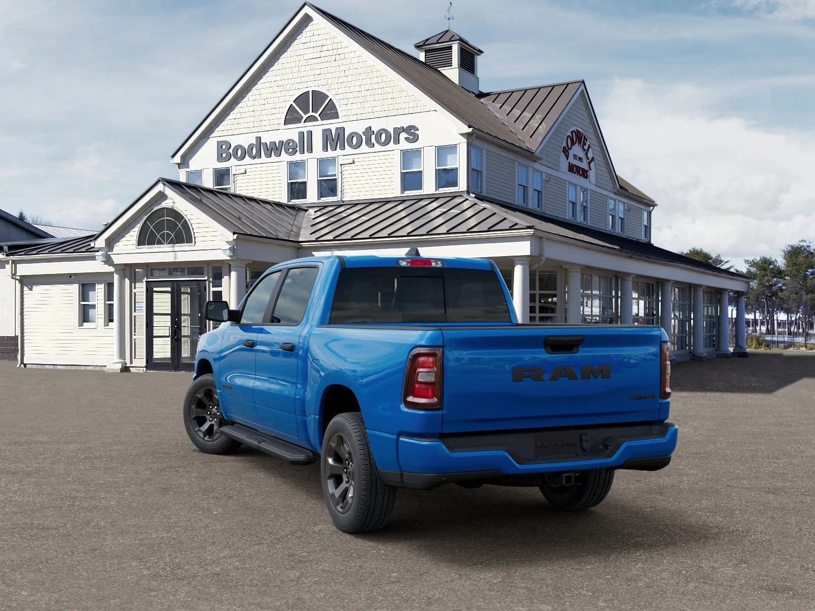 New 2026 Hydro Blue Pearl-Coat Exterior Paint RAM Express Crew Cab 4x4 5