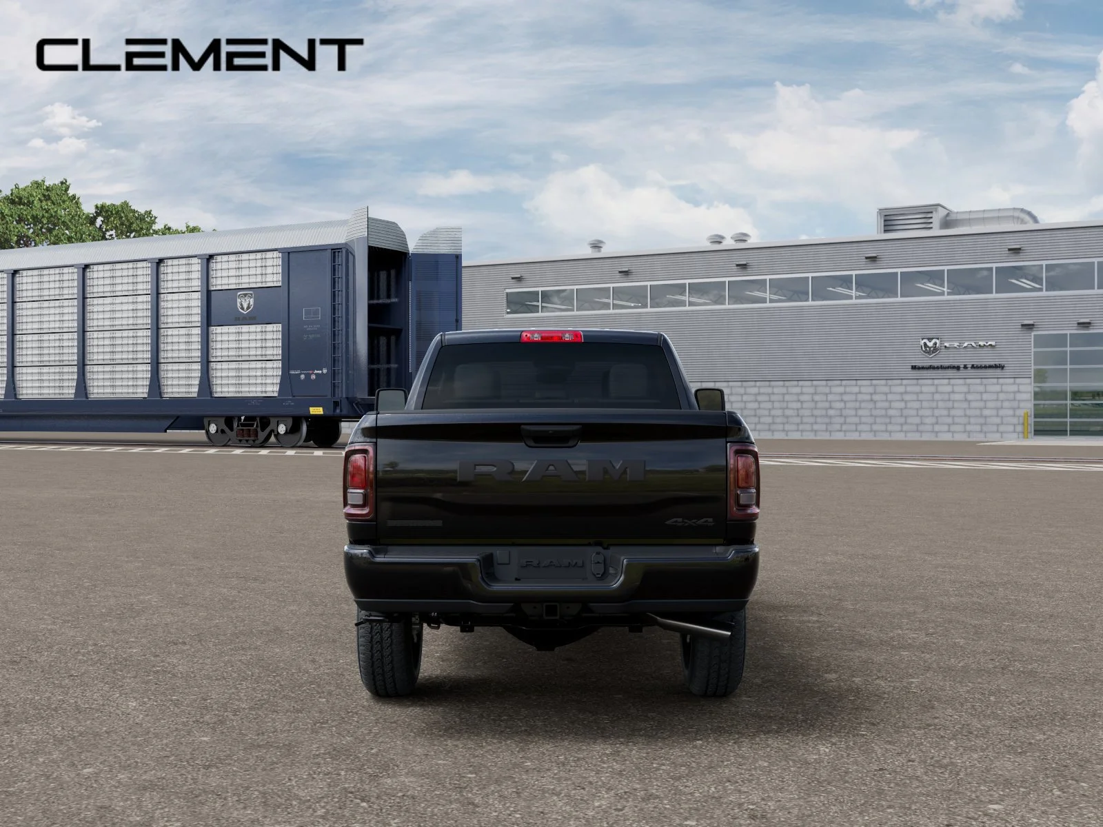 New 2027 Diamond Black Crystal Pearl-Coat Exterior Paint RAM Big Horn image 8
