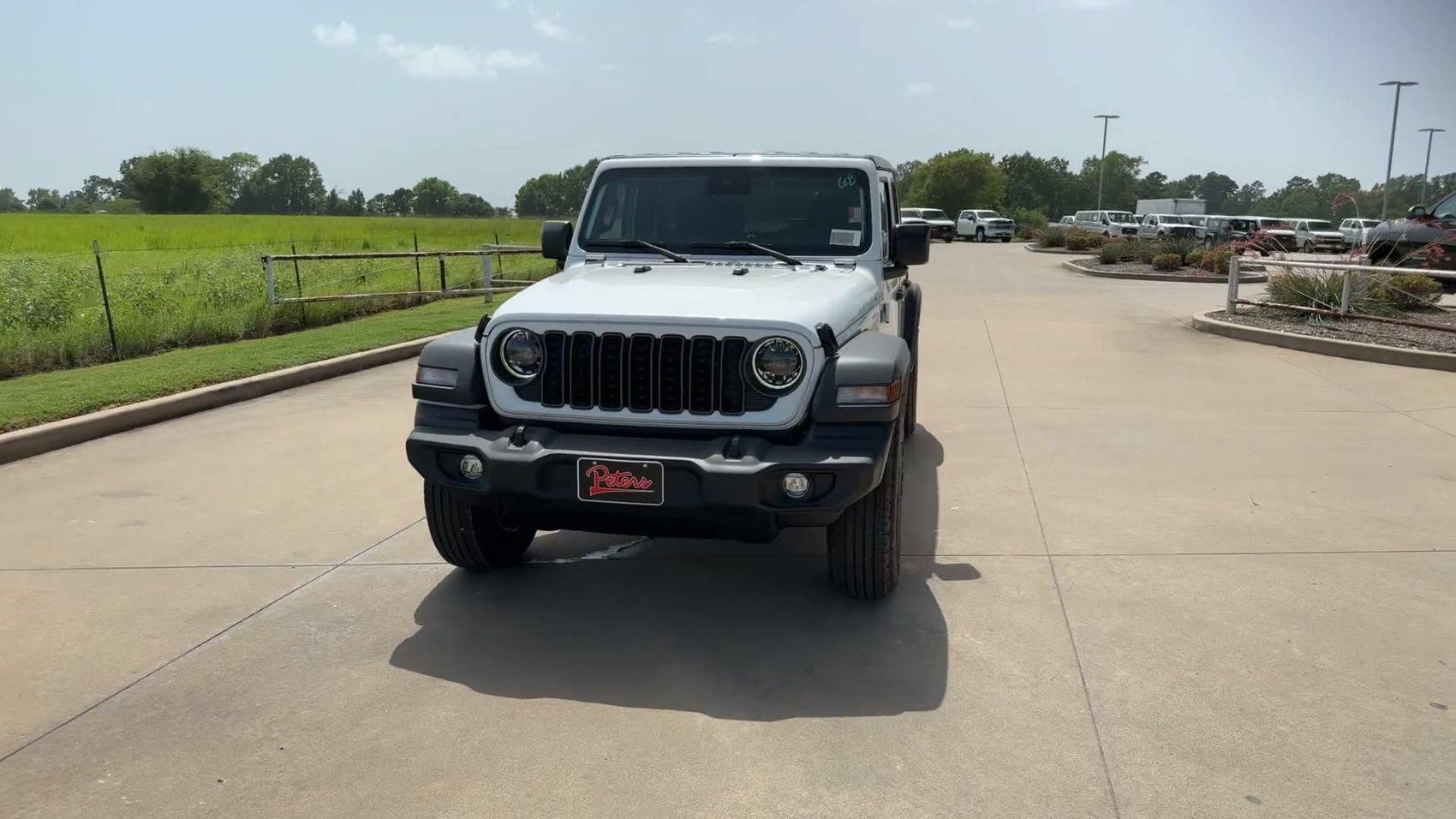 New 2024 Bright White Clearcoat Jeep Sport S image 3