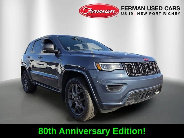 Certified Used 2021 Blue Jeep Limited image 1