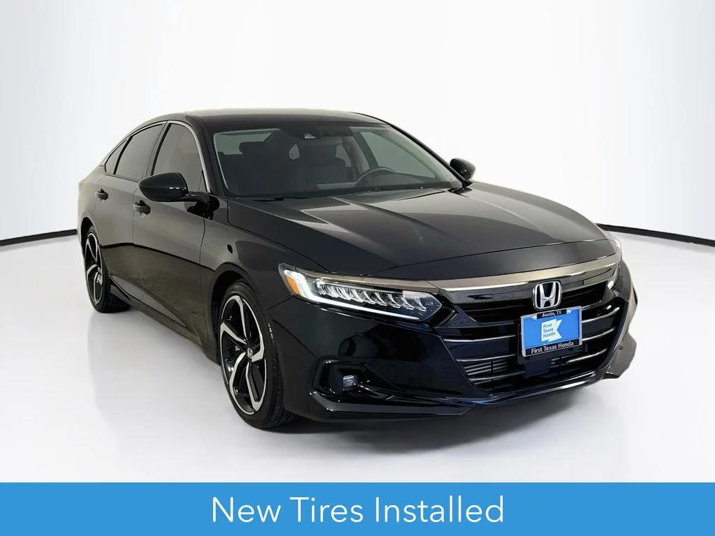 Certified Used 2021 Crystal Black Pearl Honda Sport Special Edition image 1