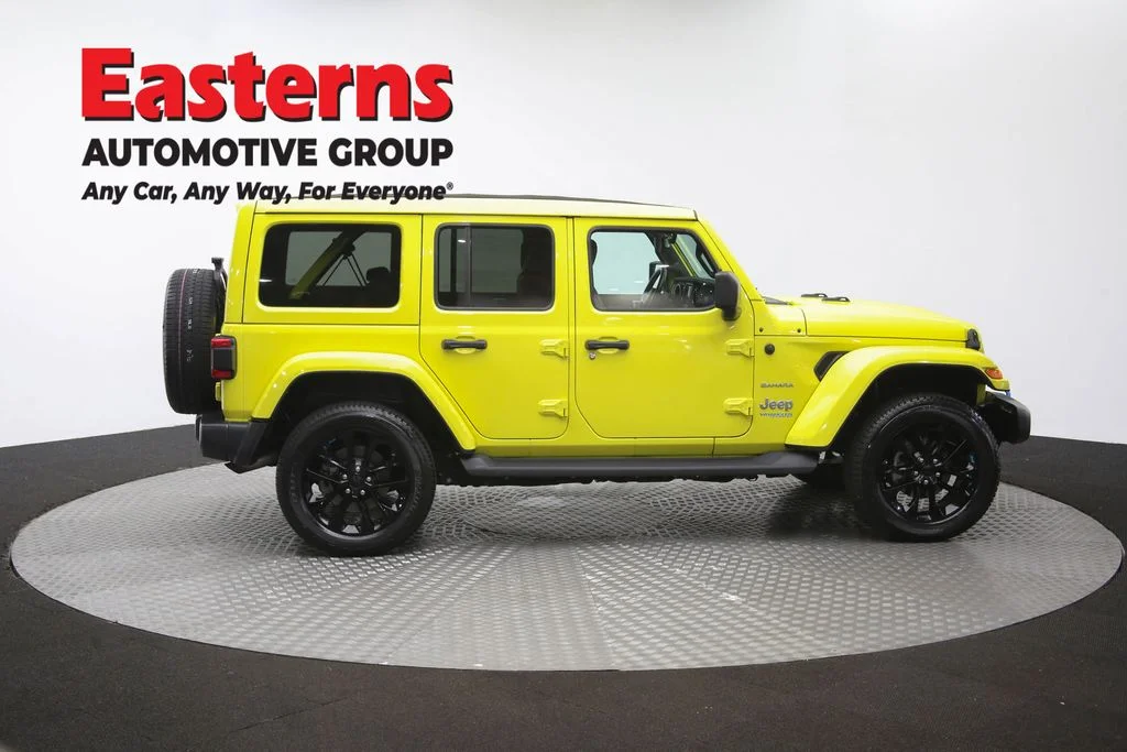 Used 2022 Yellow Jeep Unlimited Sahara 4xe image 45