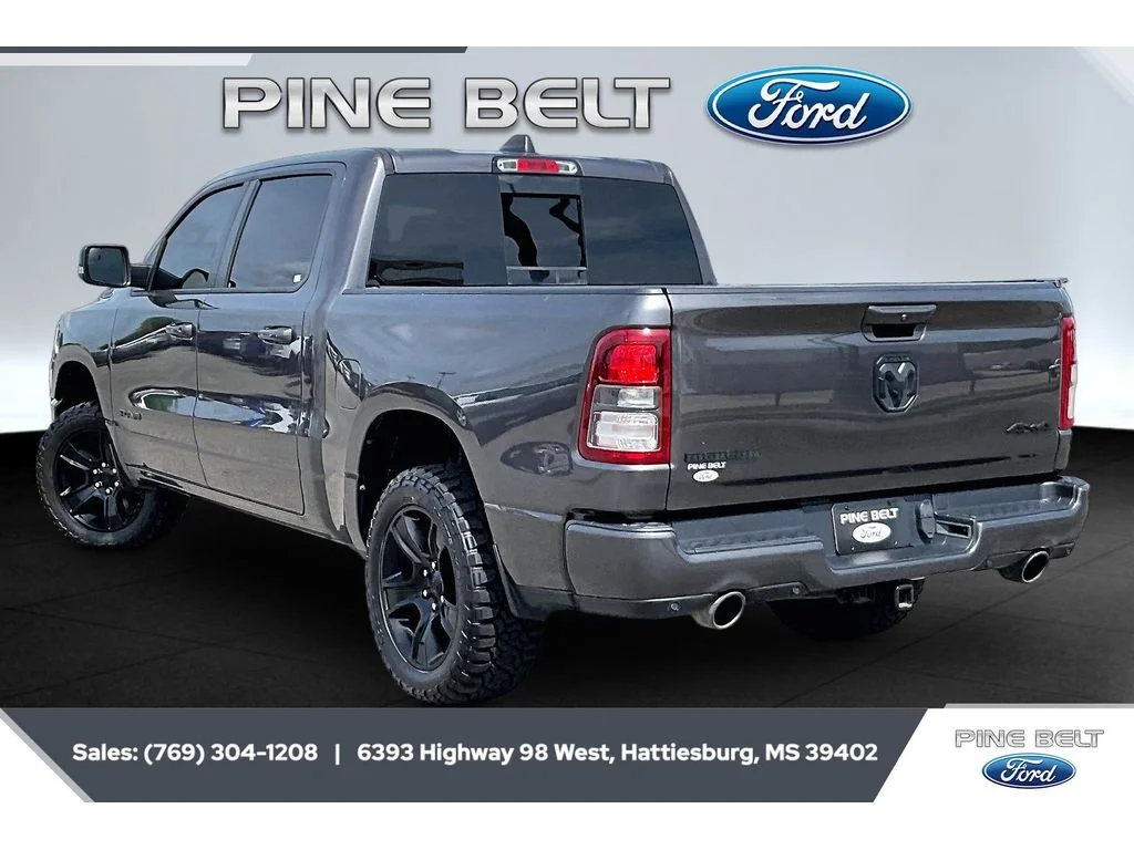 Used 2021 Granite Crystal Clearcoat Metallic Ram Big Horn image 2