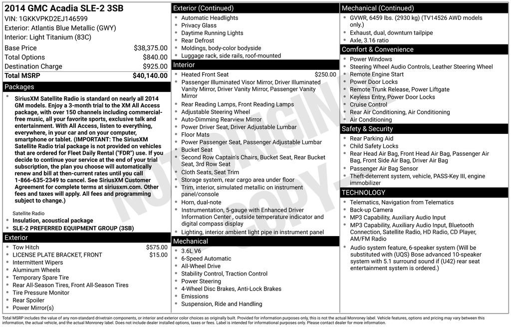 Used 2014 Blue GMC SLE-2 image 9