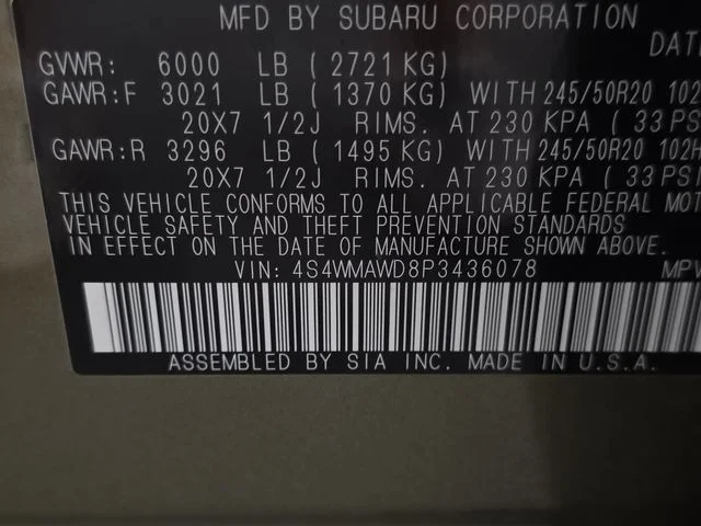 Used 2023 Green Metallic Subaru Touring image 10