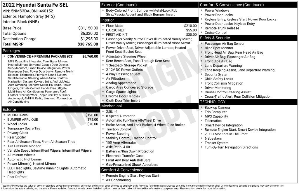 Used 2022 Gray Hyundai SEL image 7
