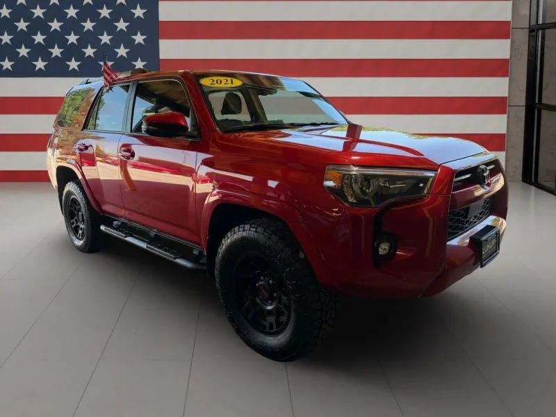 Used 2021 Red Toyota SR5 Premium Sport Utility 4D image 8