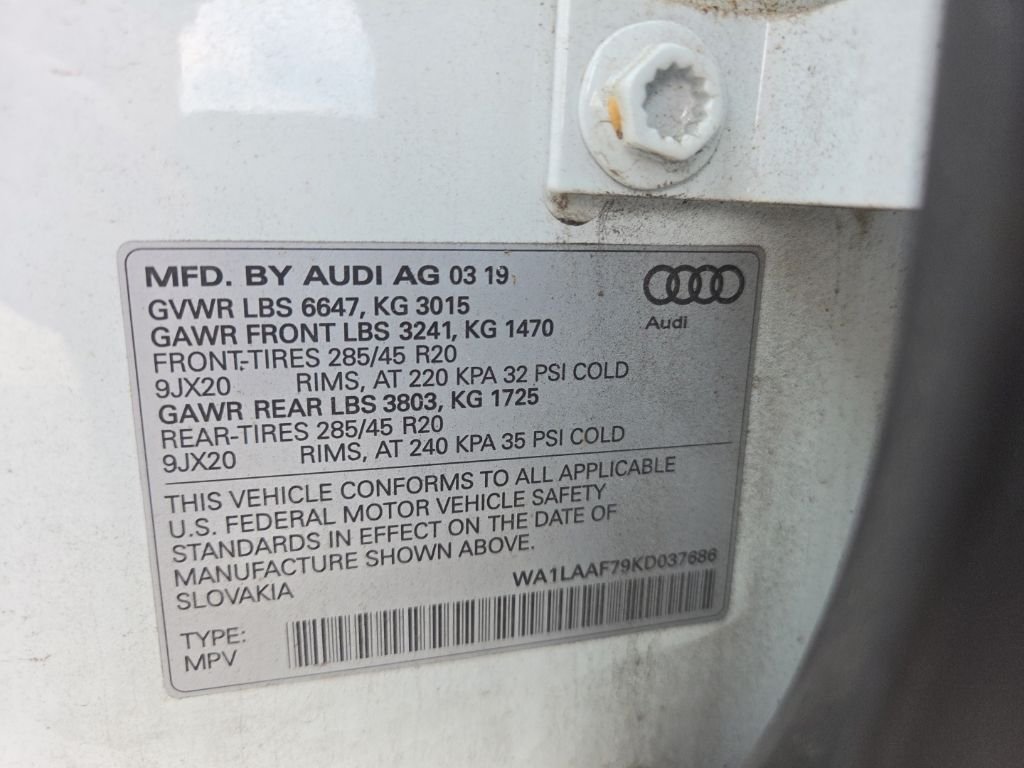 Used 2019 Glacier White Metallic Audi 55 Premium Plus image 16