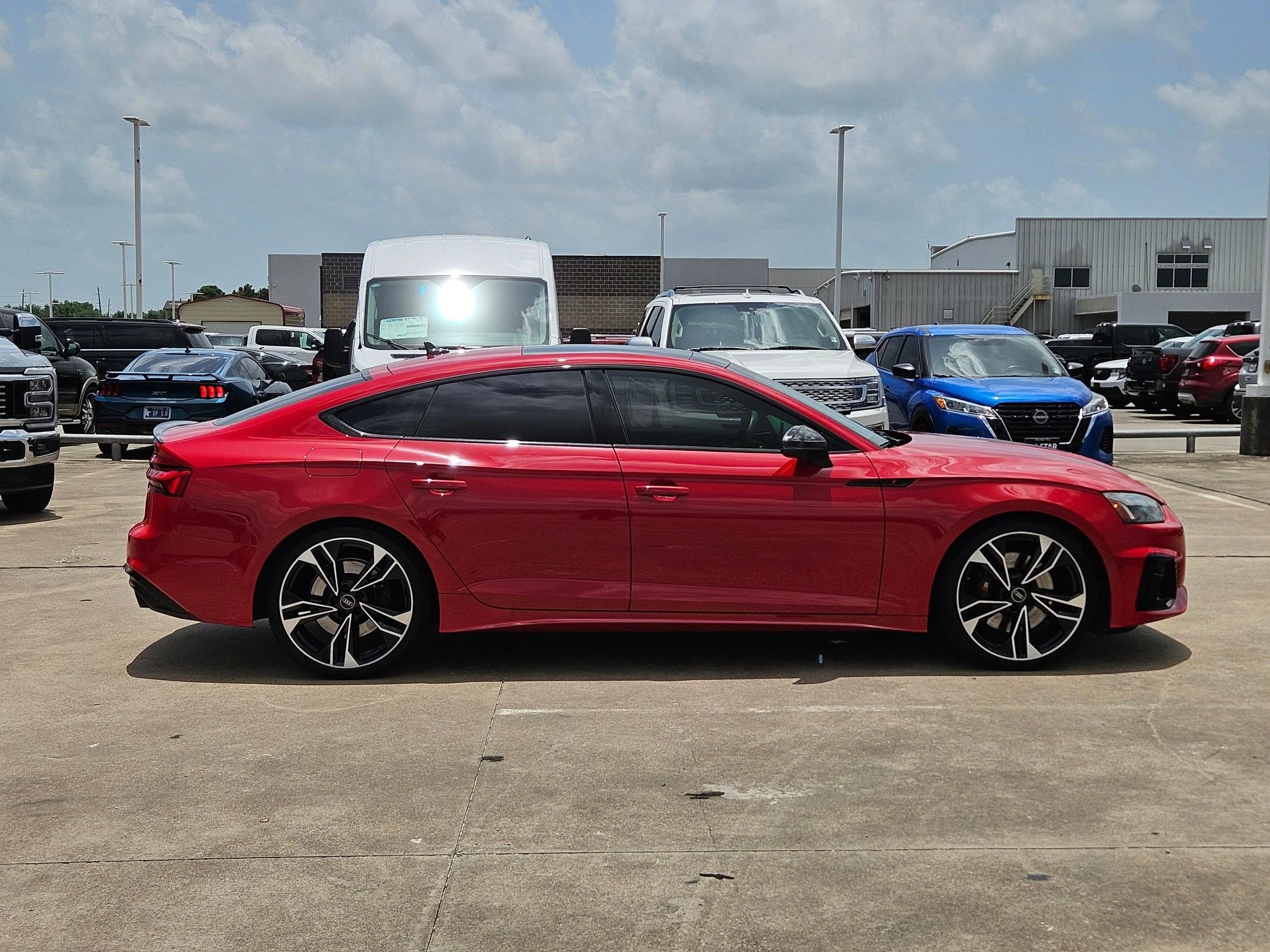 Certified Used 2024 Progressive Red Metallic Audi Premium Plus image 2