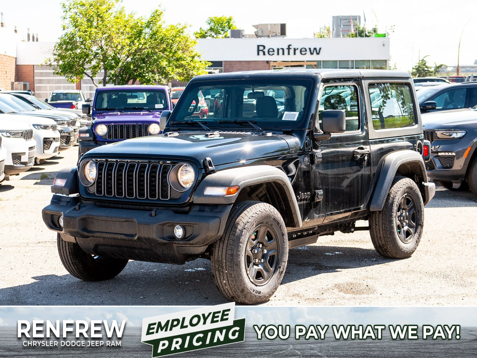 New 2026 Black Jeep Sport* 2 Door 4x4, Turbo image 1