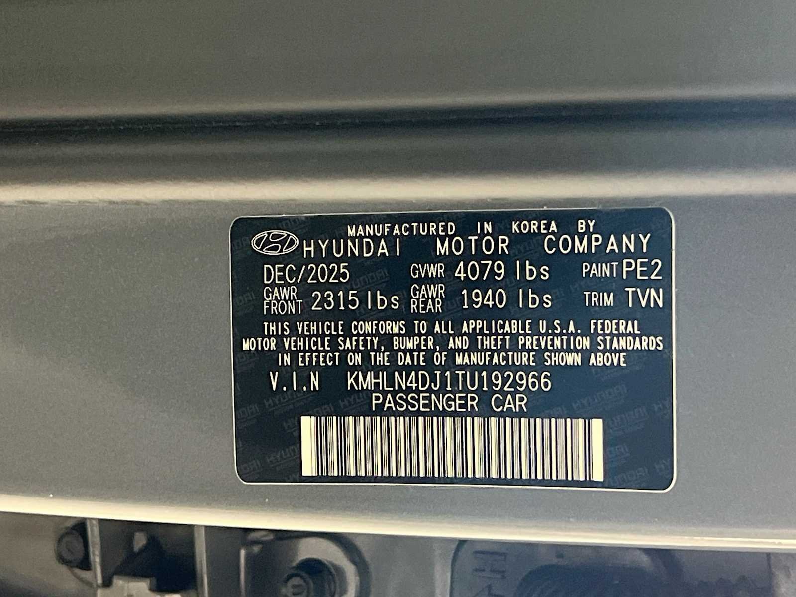 Certified Used 2026 Ecotronic Gray Hyundai Limited image 32