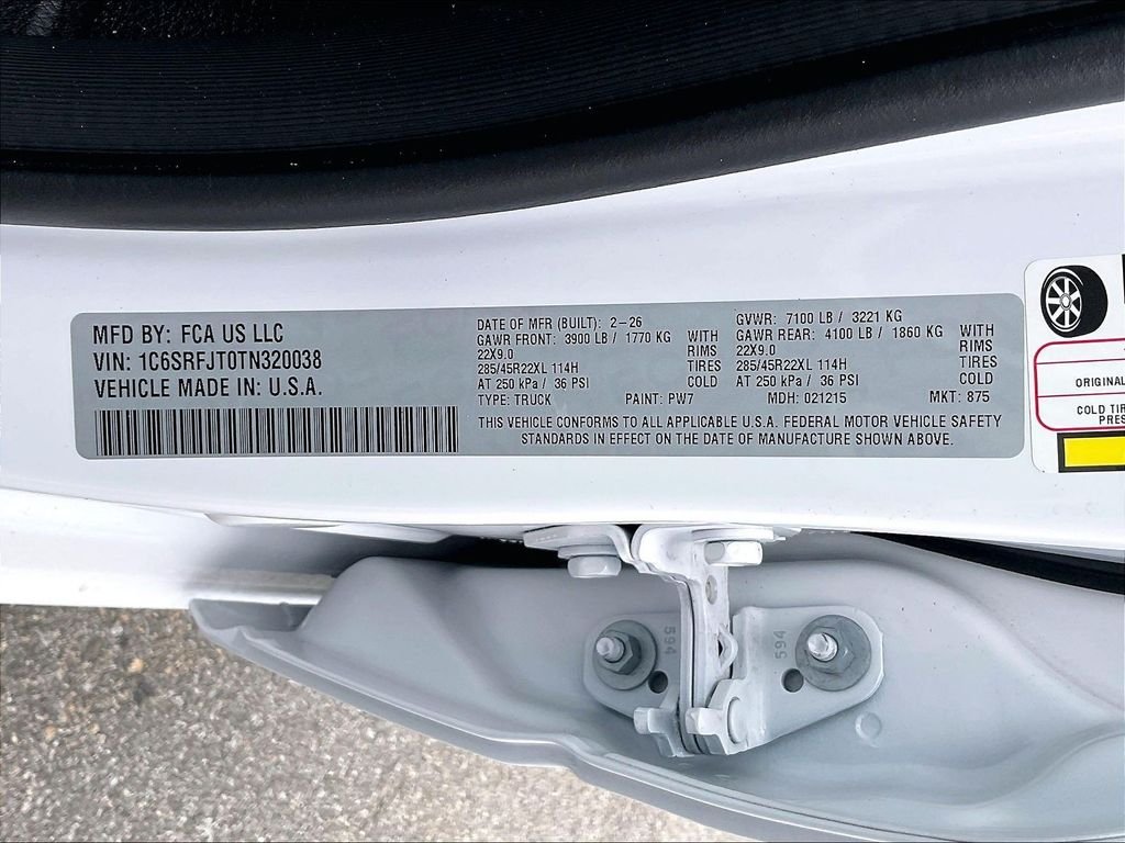New 2026 Bright White Clearcoat Ram Laramie image 16