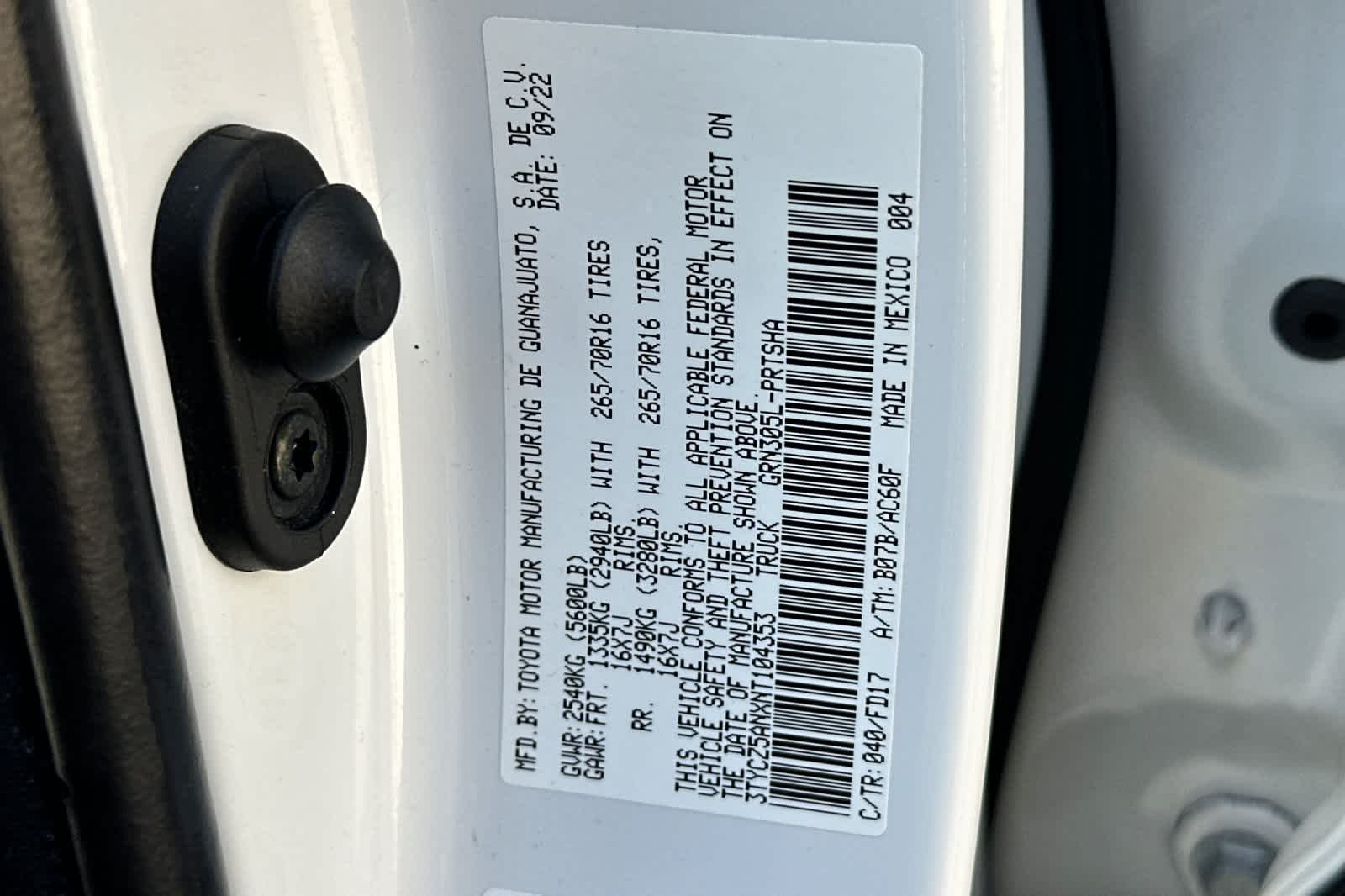 Used 2022 White Toyota TRD Off Road image 26