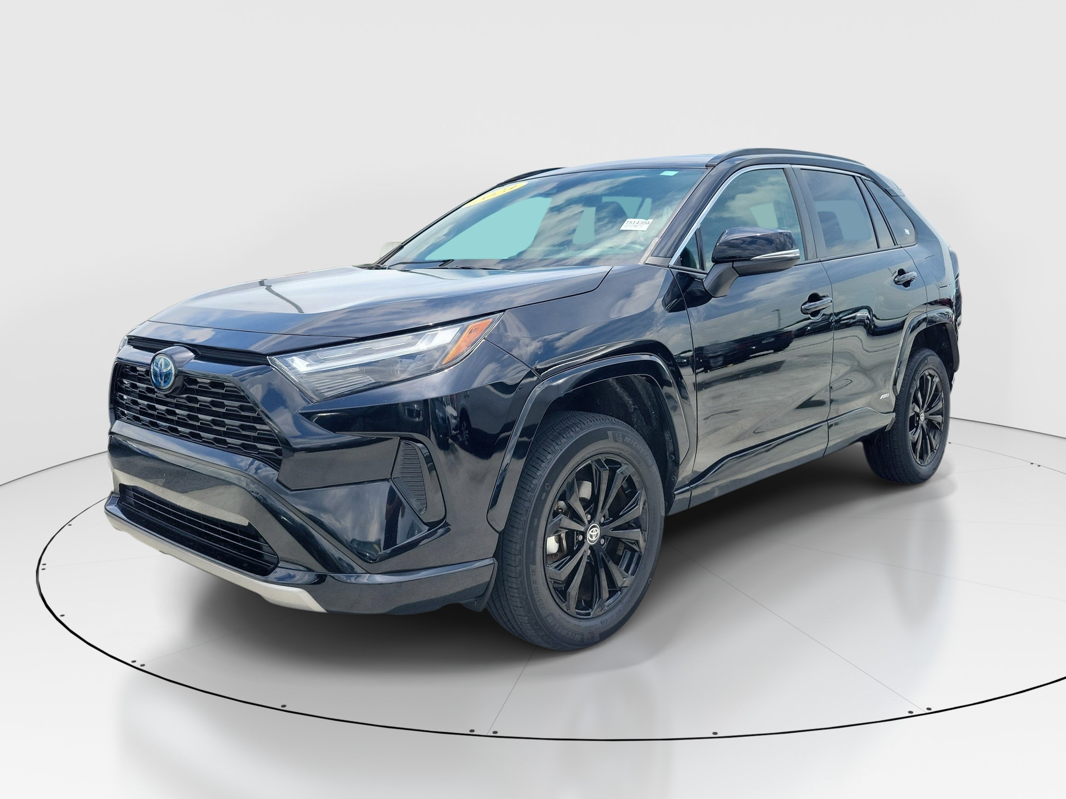 Certified Used 2023 Midnight Black Metallic Toyota Hybrid SE image 3
