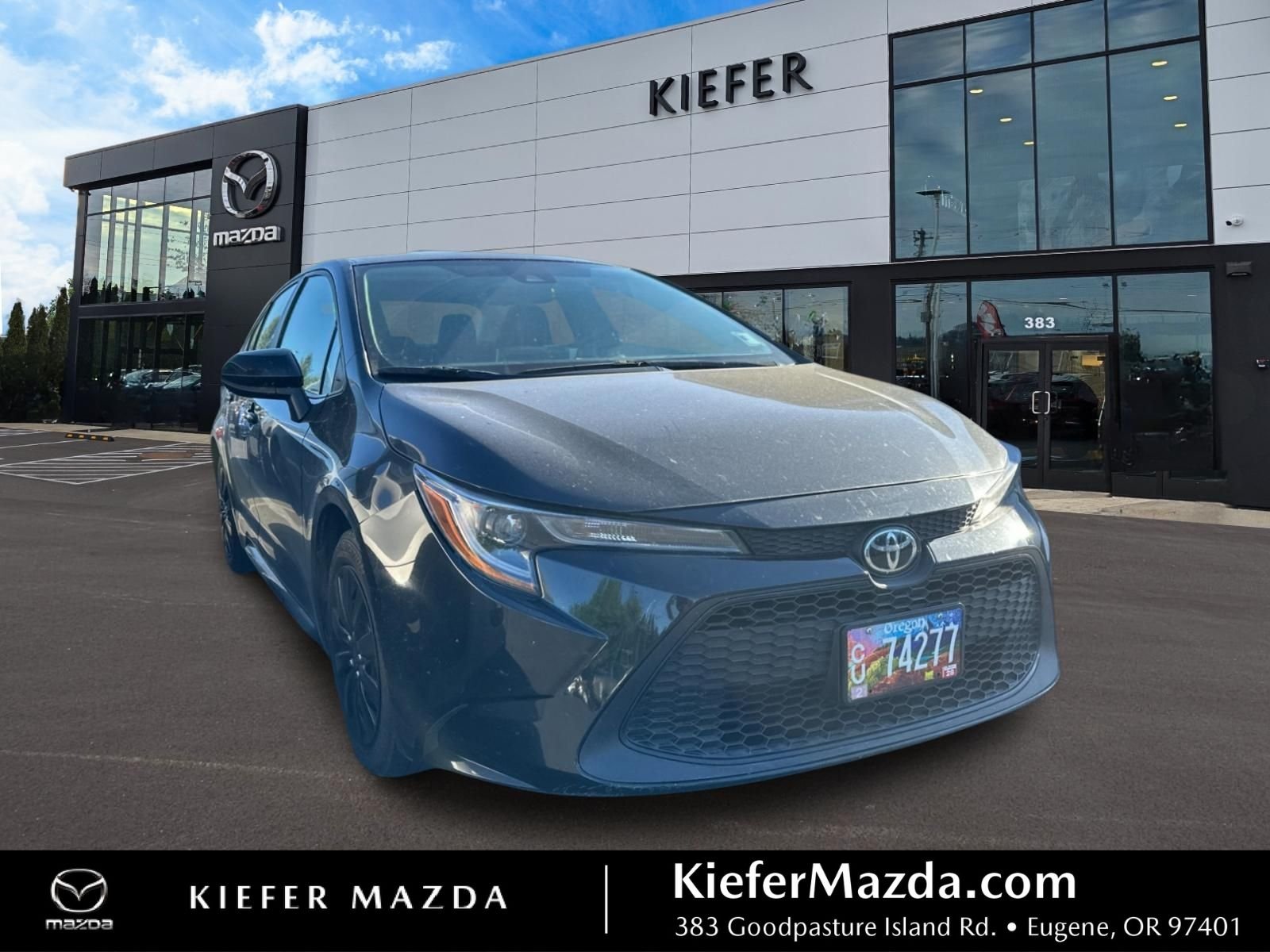 Used 2021 Black Toyota LE image 1