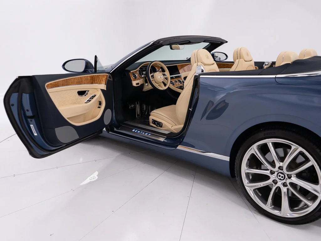 Certified Used 2023 Blue Crystal Bentley Azure Convertible image 17