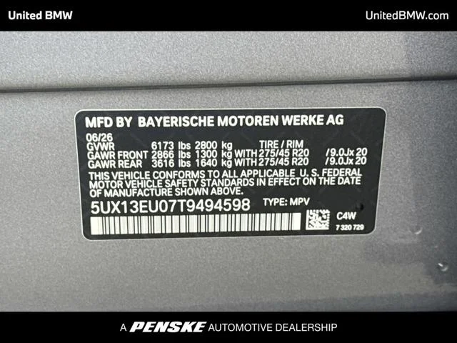 New 2026 Skyscraper Grey Metallic BMW X5 40i image 15