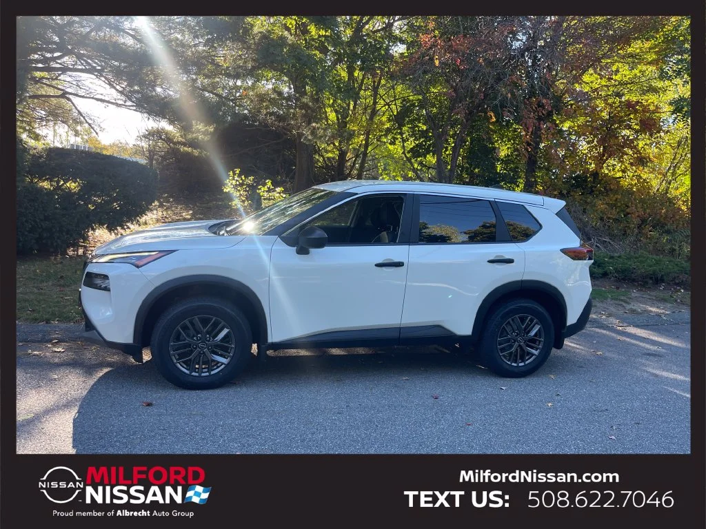 Certified 2023 Nissan Rogue S with VIN 5N1BT3AB3PC741362 for sale in Milford, MA
