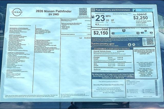 New 2026 Super Black Nissan SV image 12