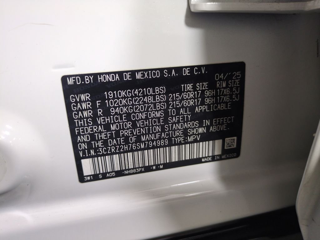 Used 2025 Platinum White Pearl Honda EX-L image 29