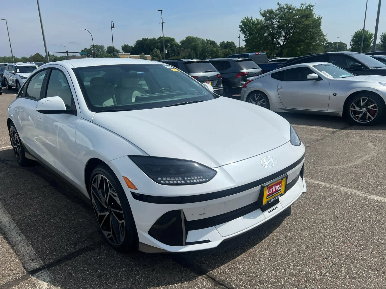 Used 2024 Hyundai IONIQ 6 SEL with VIN KMHM34AC6RA060523 for sale in Brooklyn Center, Minnesota