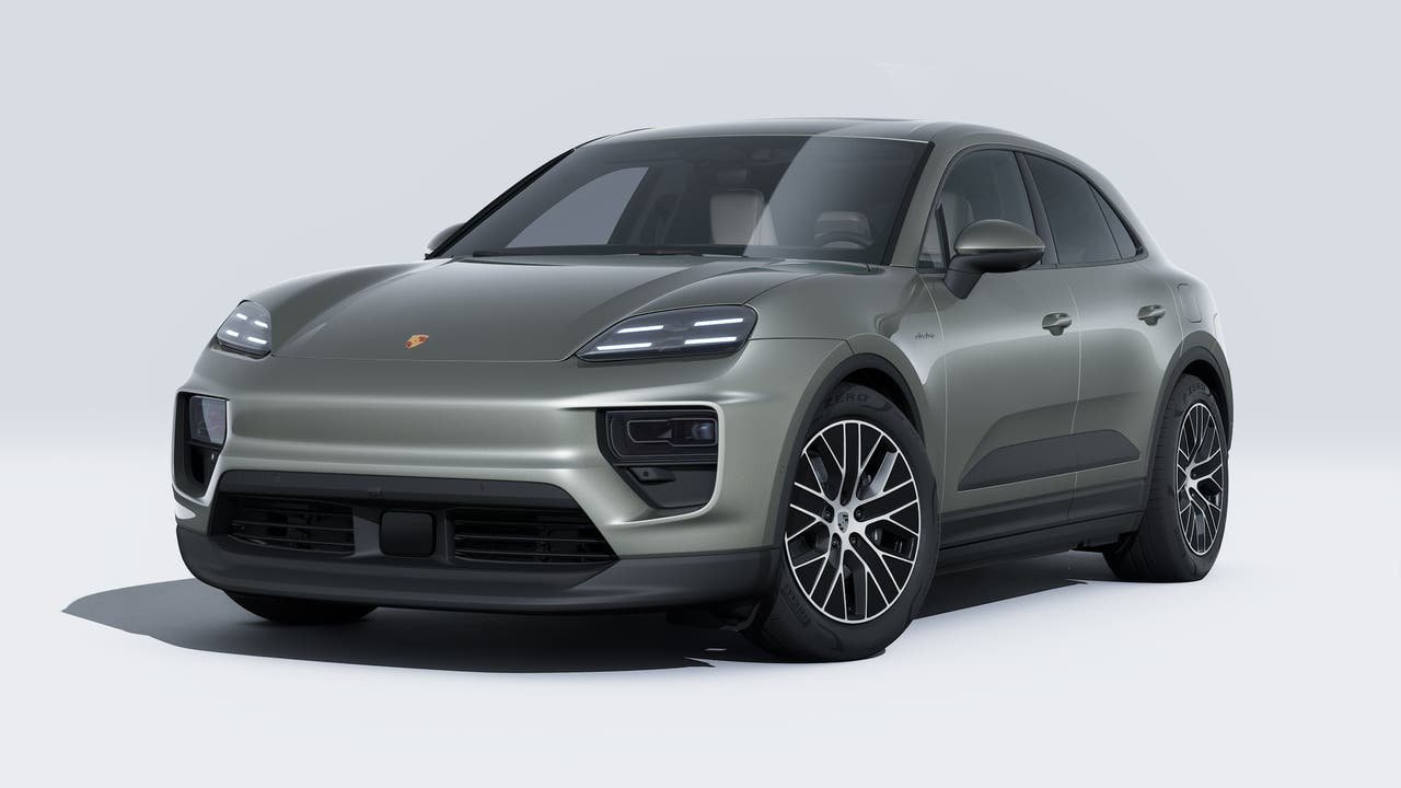 New 2026 Aventurine Green Metallic Porsche 4 Electric image 1