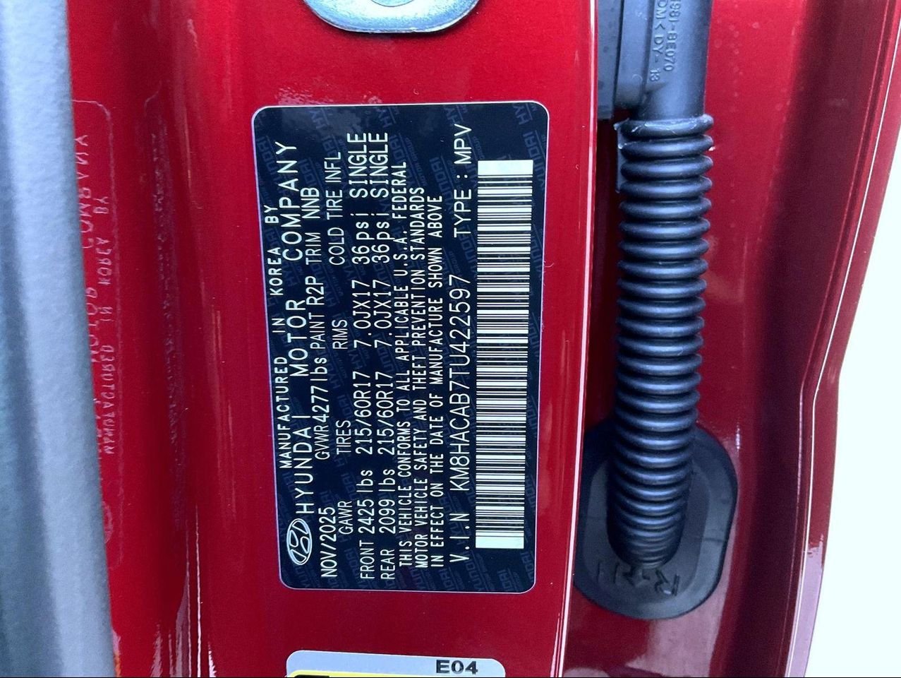 New 2026 Red Hyundai SE image 25