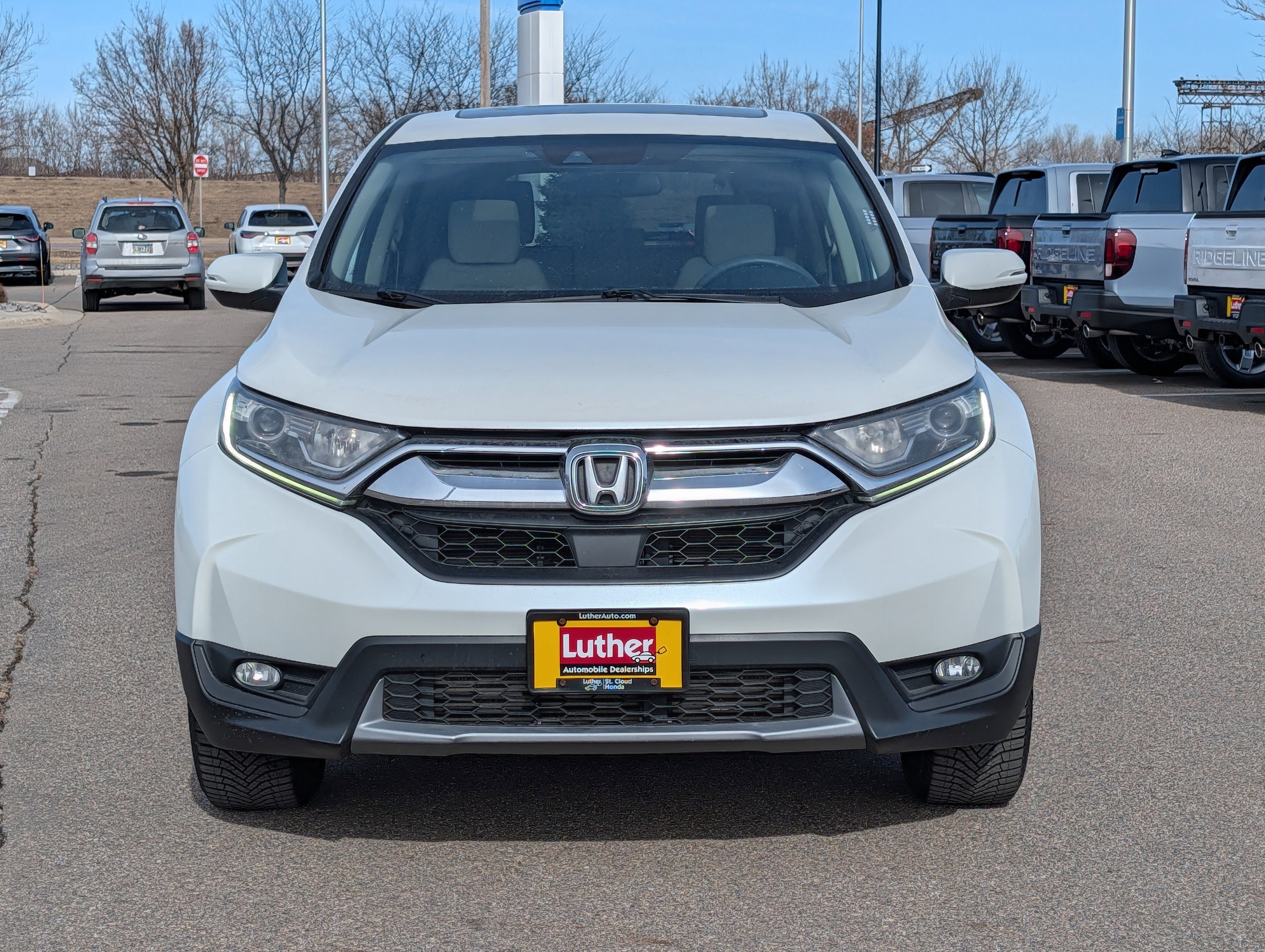 Used 2018 Honda CR-V EX with VIN 5J6RW2H57JL002405 for sale in Waite Park, Minnesota