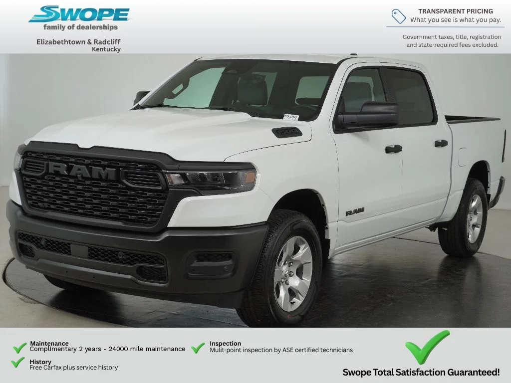 New 2026 Bright White Clear-Coat Exterior Paint RAM Tradesman image 7